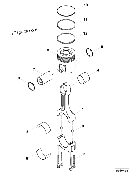 2869635 Compression piston ring - Cummins spare part