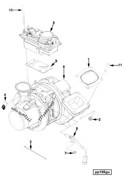 2882082 Turbocharger kit - Cummins spare part | 777parts.com 2882082 Turbocharger kit - Cummins spare part | 777parts.com