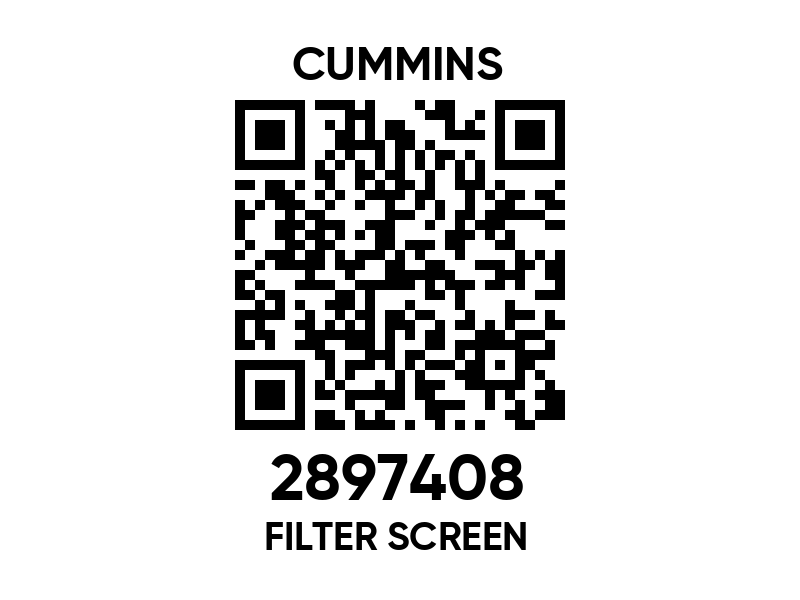 2897408 Filter screen - Cummins spare part | 777parts.com