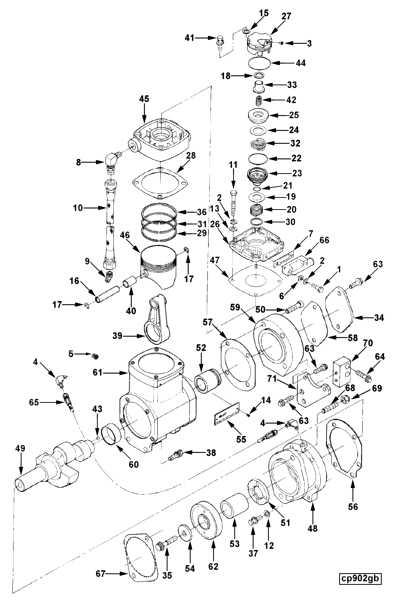 ぐり Caterpillar 3044C, Mitsubishi S4S Indirect Injected Cylinder