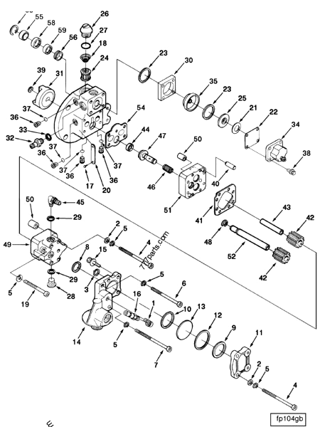 3080837 Fuel pump gasket - Cummins spare part | 777parts.com