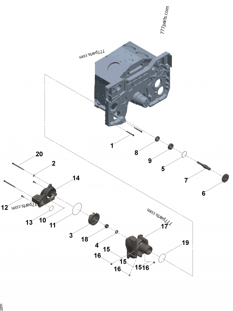 3800312 Kit,wp repair (major) - Cummins spare part | 777parts.com