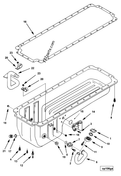 3048066 Oil pan gasket - Cummins spare part | 777parts.com