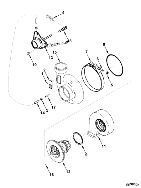 3538932 V band clamp - Cummins spare part | 777parts.com