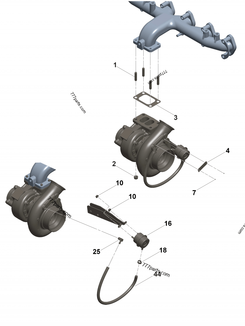 3575205 Heat exchanger30 turbocharger repair kit - Cummins запчасть для  спецтехники | 777parts.com