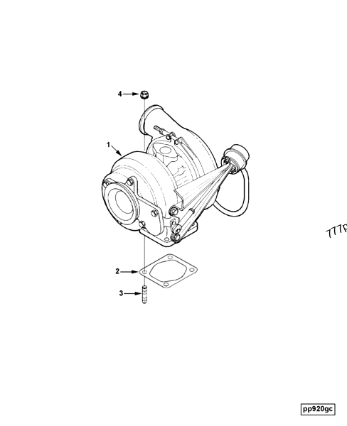 4034417 Turbocharger actuator kit - Cummins spare part | 777parts.com