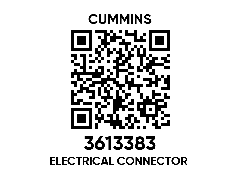 3613383 Electrical connector - Cummins spare part | 777parts.com