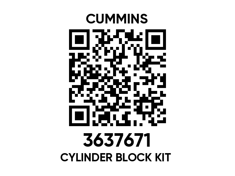 3637671 Cylinder block kit - Cummins spare part | 777parts.com