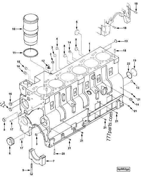 3802408 Cylinder block - Cummins spare part | 777parts.com