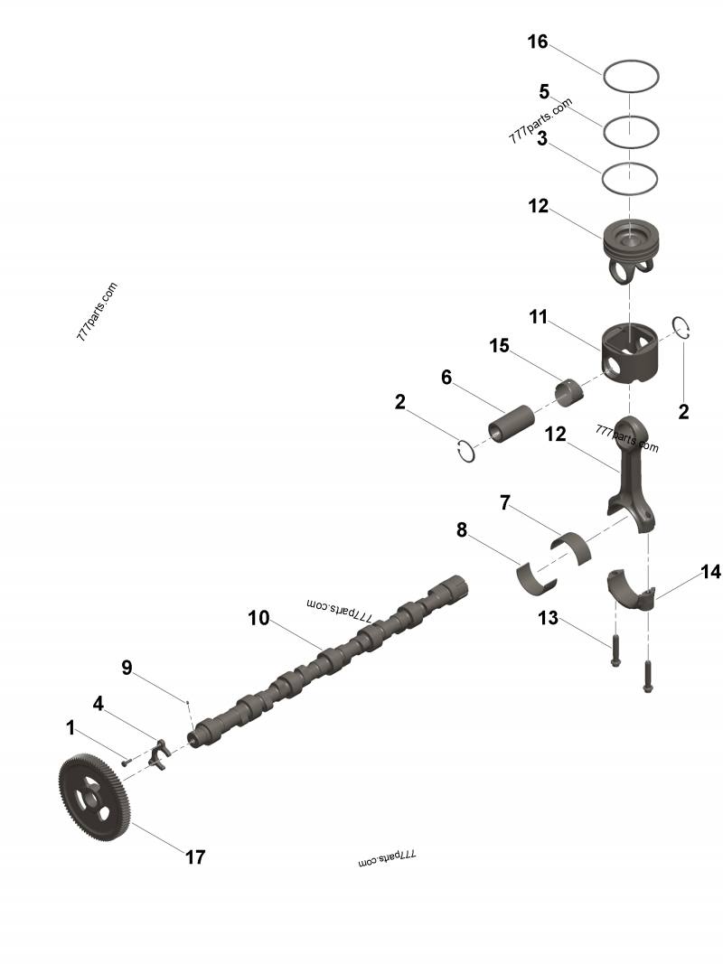 4089644 Piston ring set - Cummins spare part | 777parts.com