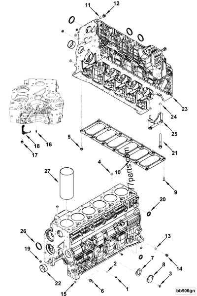 eitamページ 3970793 Cylinder block - Cummins spare part | 777parts.com