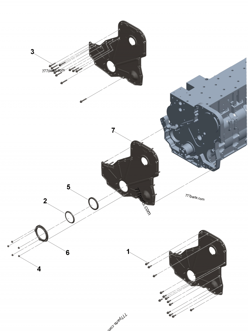 3958112 Gear cover - Cummins spare part | 777parts.com