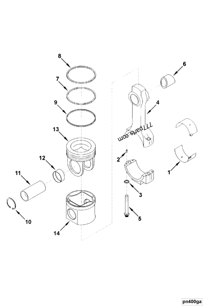 4089247 Piston ring set - Cummins spare part | 777parts.com