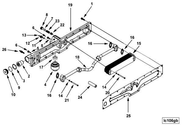 4101869 Oil cooler core gasket - Cummins spare part