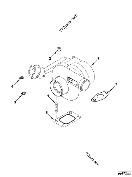 4089699 Turbocharger,hx35 wastega - Cummins spare part | 777parts.com 