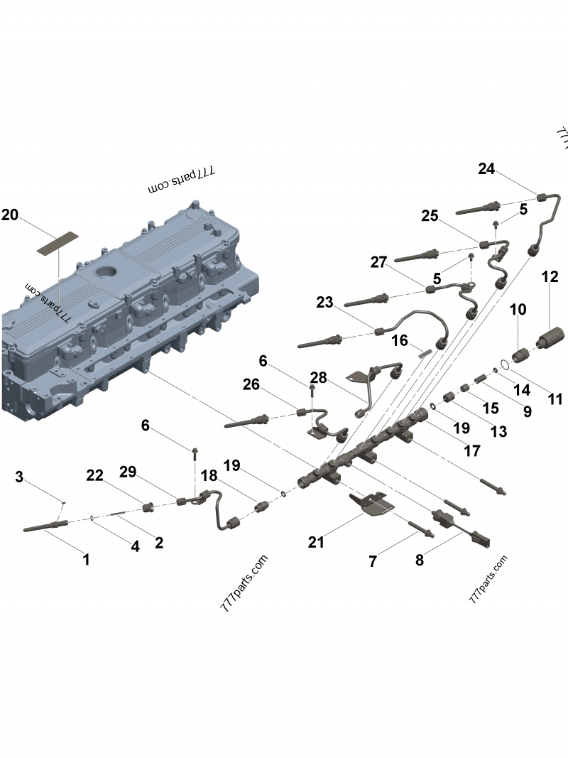 5633682 Fuel manifold kit - Cummins spare part | 777parts.com