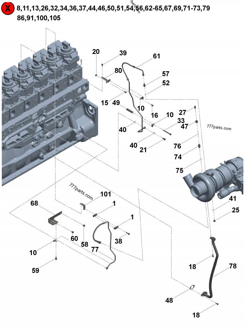 4096166 Sealing washer - Cummins spare part | 777parts.com