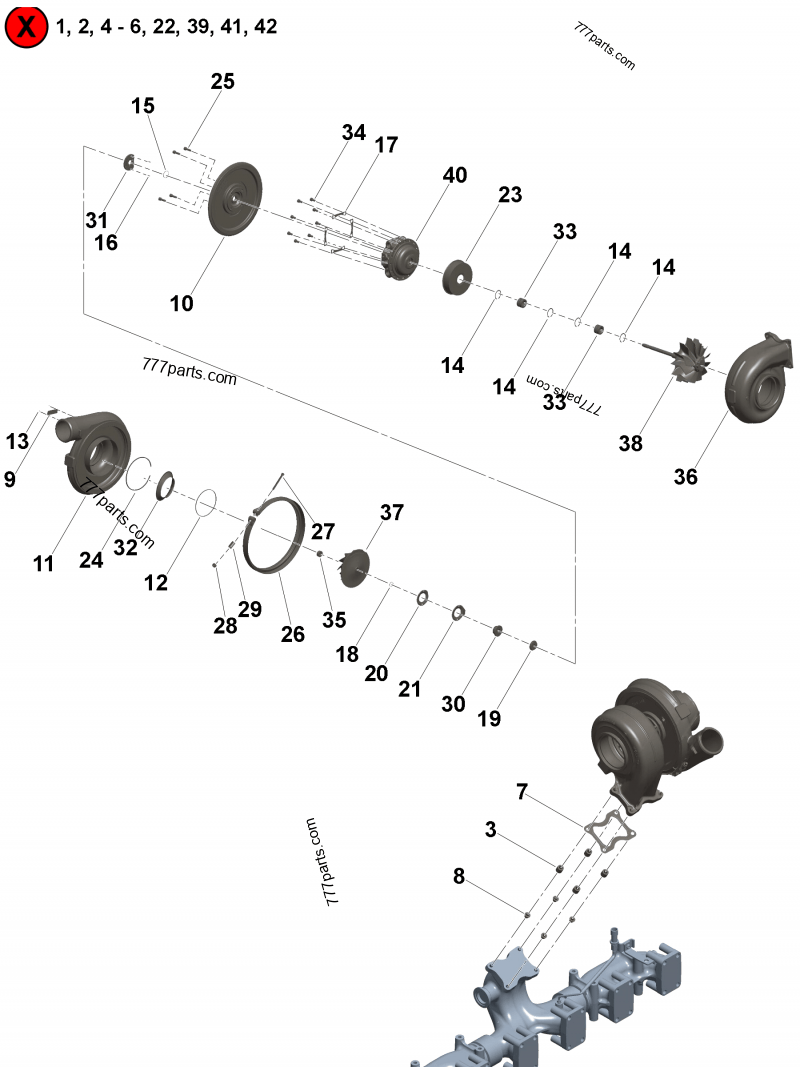 4035360 Shaft and wheel - Cummins spare part | 777parts.com