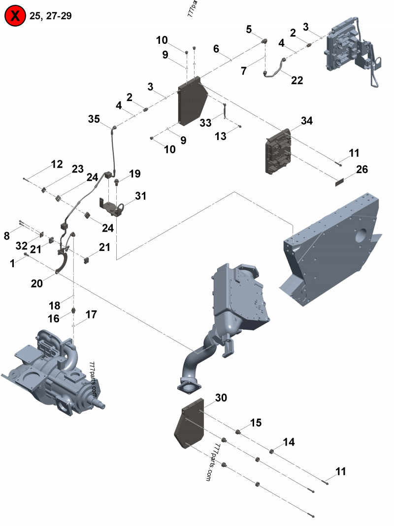 4362196 Tube clamp - Cummins spare part | 777parts.com