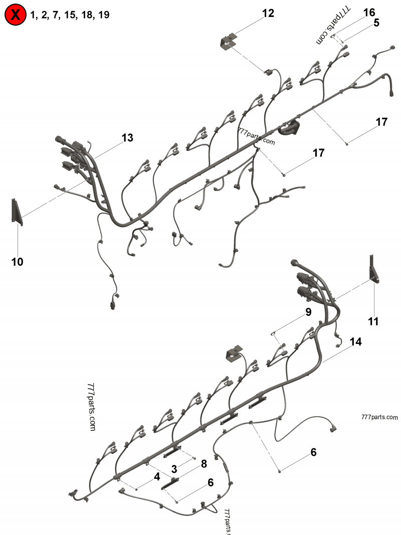4376474 Wiring harness kit - Cummins spare part | 777parts.com 