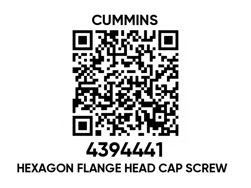 4394441 Hexagon flange head cap screw - Cummins spare part 