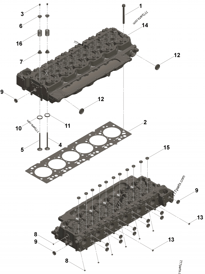 スケール 4981626 Cylinder head - Cummins spare part | 777parts.com