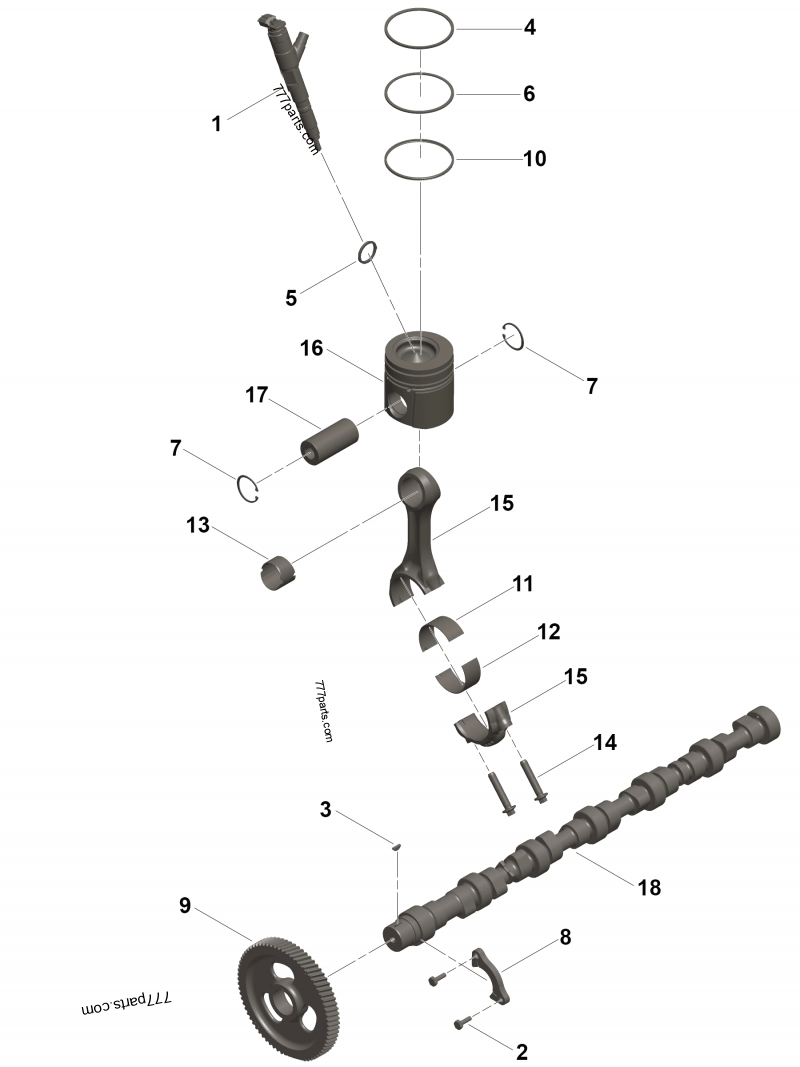 5694041 Engine piston kit - Cummins spare part | 777parts.com