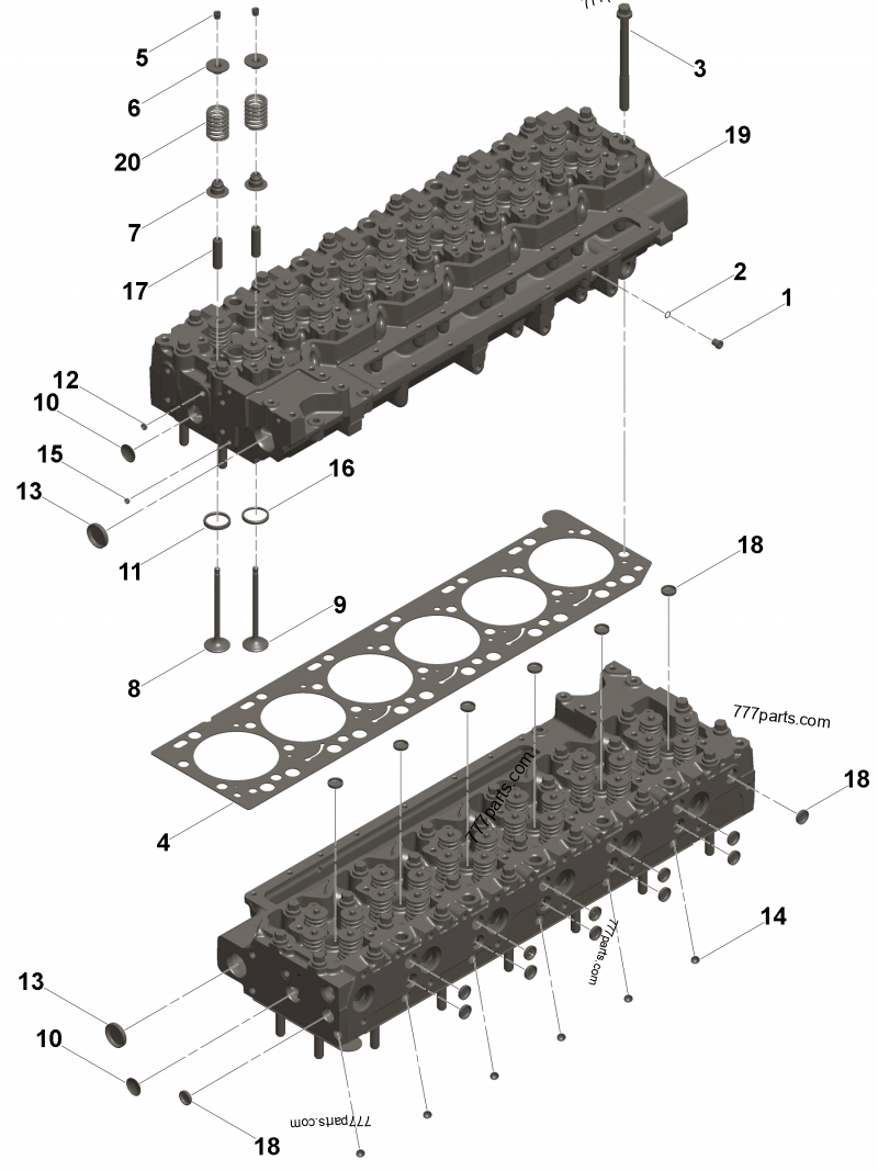 4987980 Cylinder head - Cummins spare part | 777parts.com
