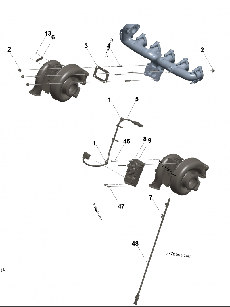 3796072 Turbocharger - Cummins spare part | 777parts.com