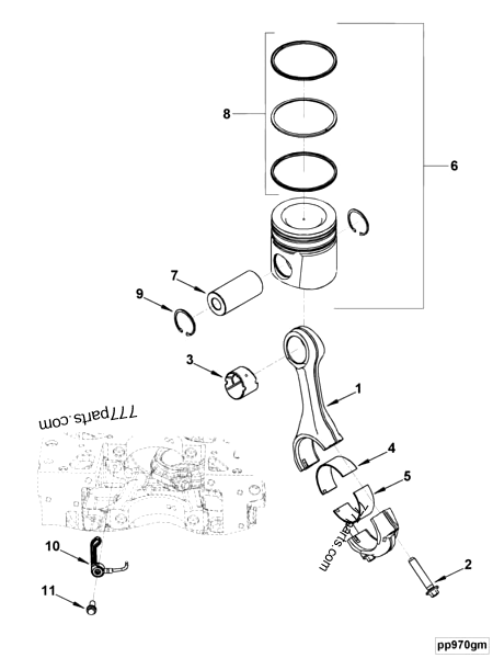 5693964 Oversize engine piston kit - Cummins spare part | 777parts.com 