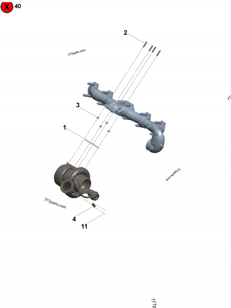 3780247 Turbocharger actuator - Cummins spare part