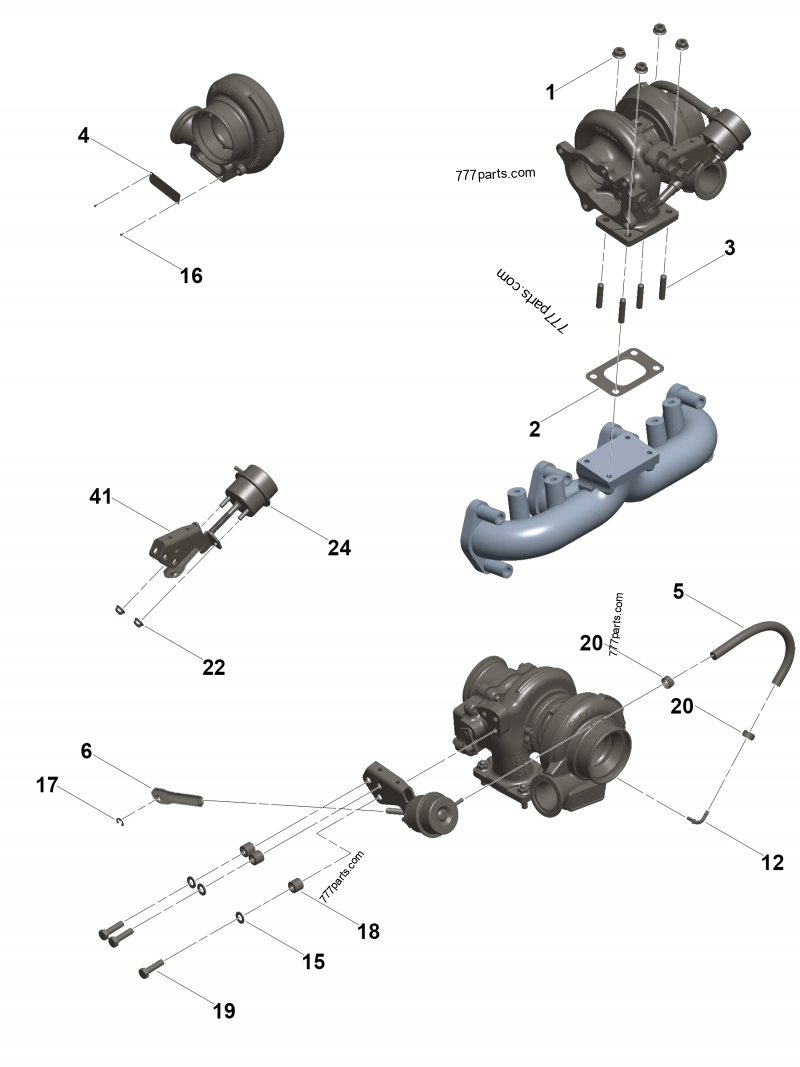 5358448 Turbocharger - Cummins spare part | 777parts.com