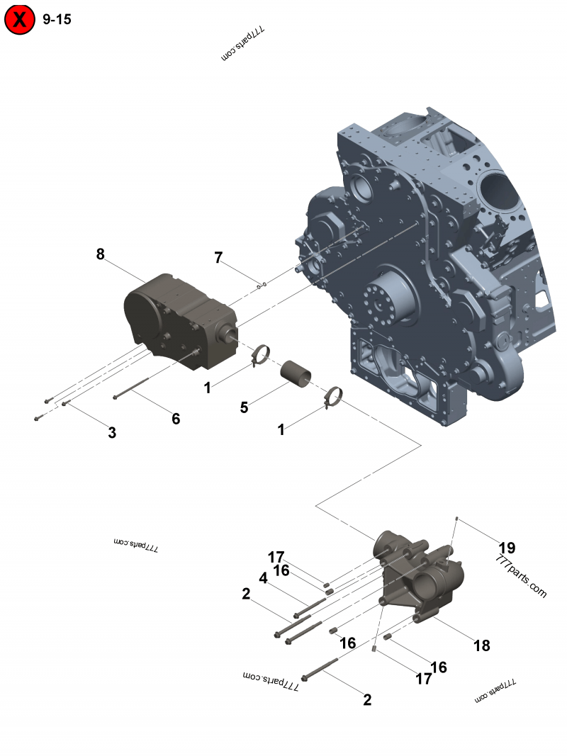 4323970 Rectangular ring seal - Cummins spare part | 777parts.com