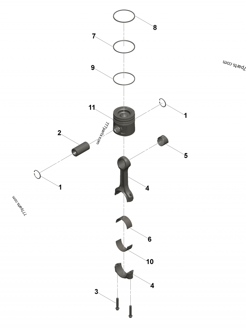 5633379 Connecting rod bearing kit - Cummins spare part | 777parts.com