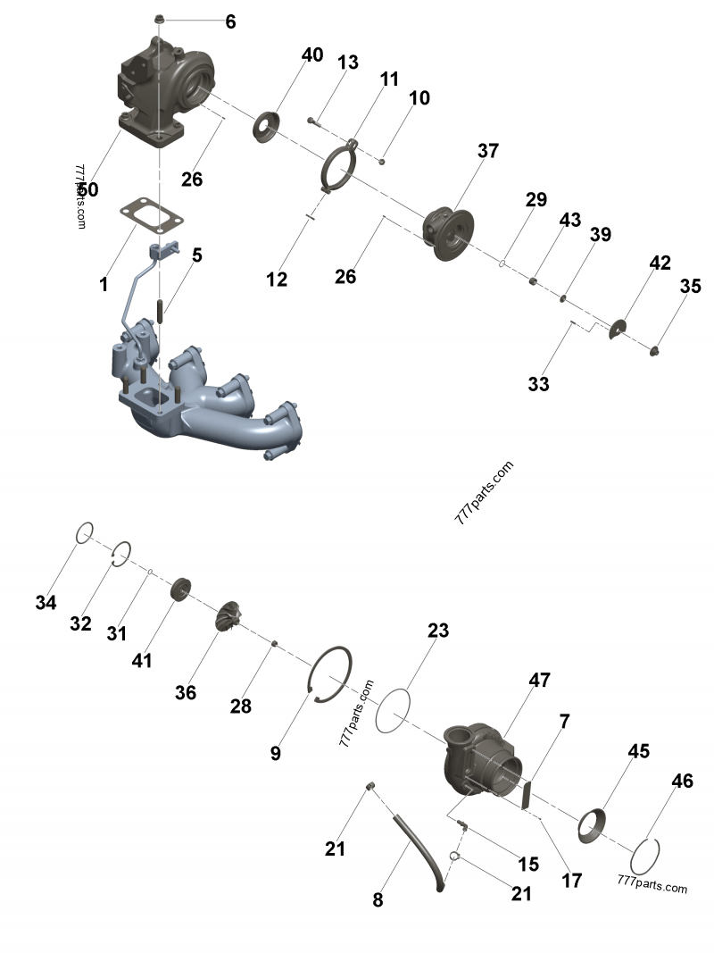 5496004 Turbocharger actuator - Cummins spare part