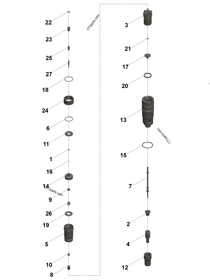 ゆず 2894984 Injector plunger - Cummins spare part | 777parts.com