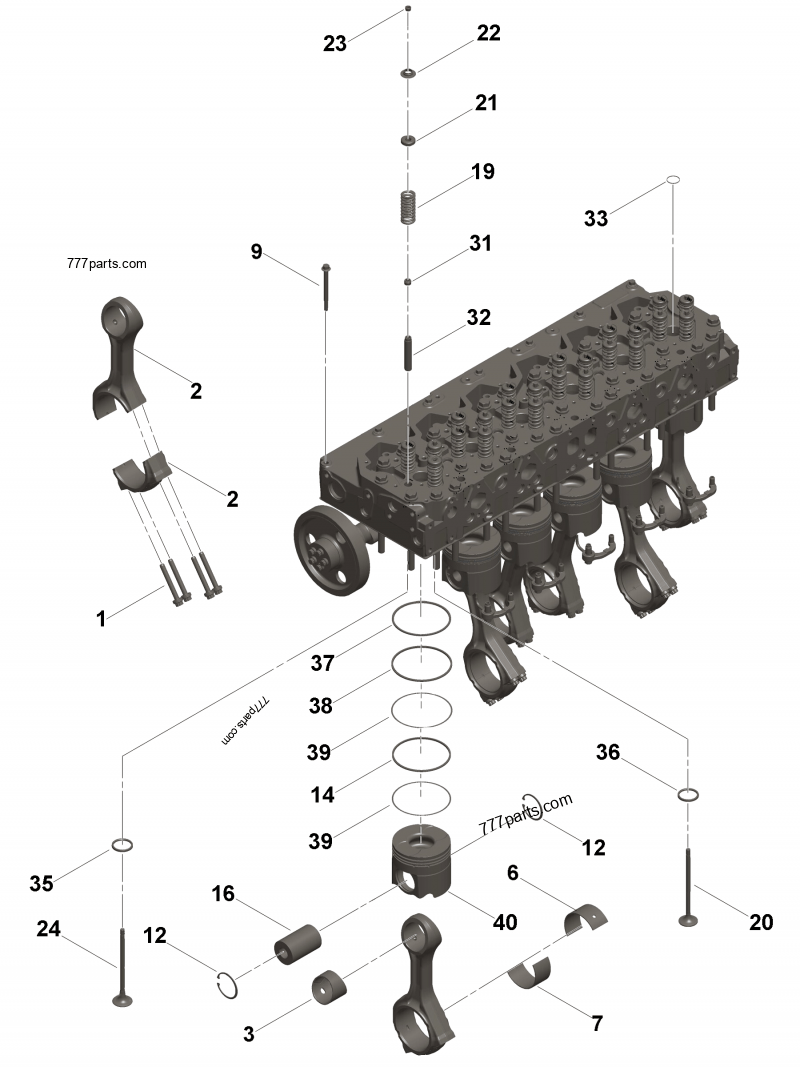 5581521 Engine piston - Cummins spare part | 777parts.com