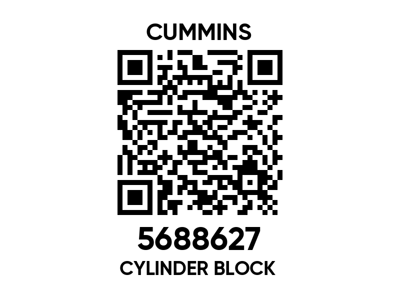 5688627 Cylinder block - Cummins spare part | 777parts.com