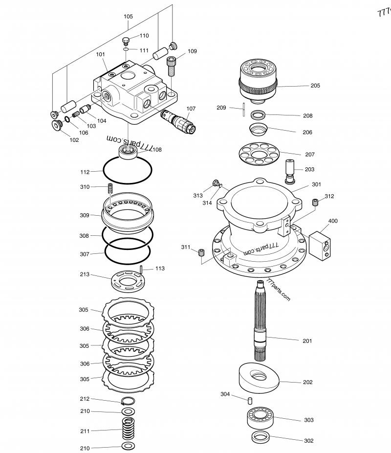 1.109-00134 BEARING, ROLLER - 110900134 - Doosan spare part