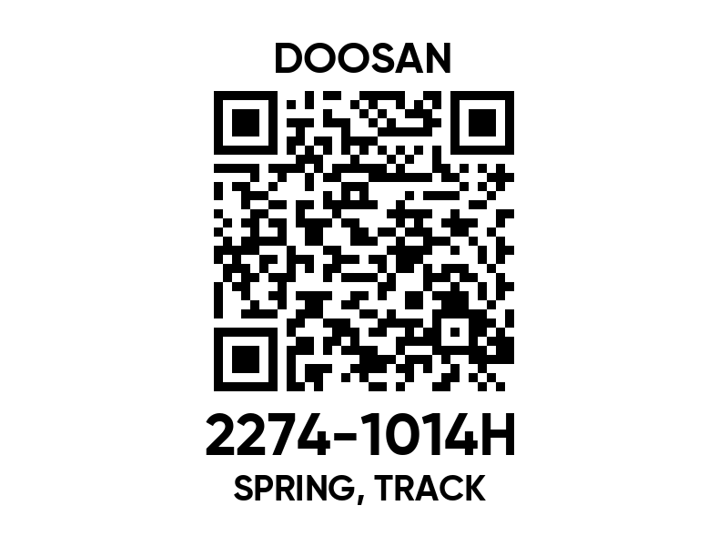 2274-1014G SPRING, TRACK - 22741014g - Doosan spare part