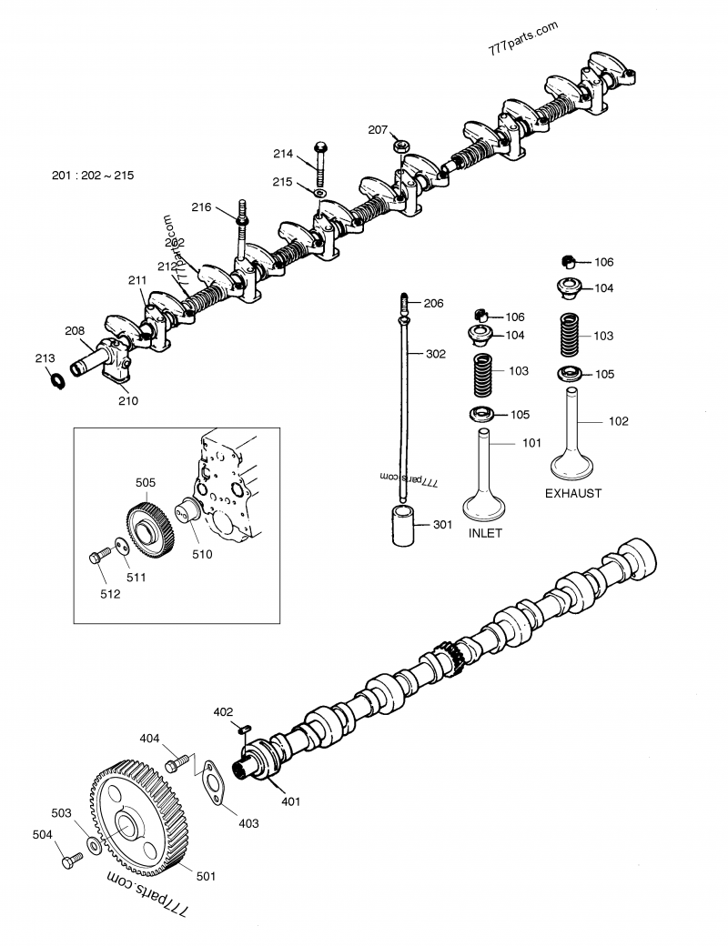 65.04200-6019C ROCKER ARM & SHAFT ASS'Y - 65042006019c 65.04200-6019C ROCKER ARM & SHAFT ASS'Y - 65042006019c