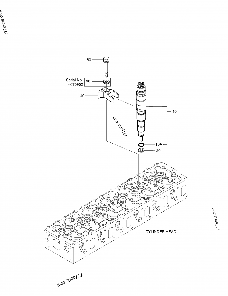 65.10205-0003 FIXTURE, INJECTOR - 65102050003 - Doosan spare