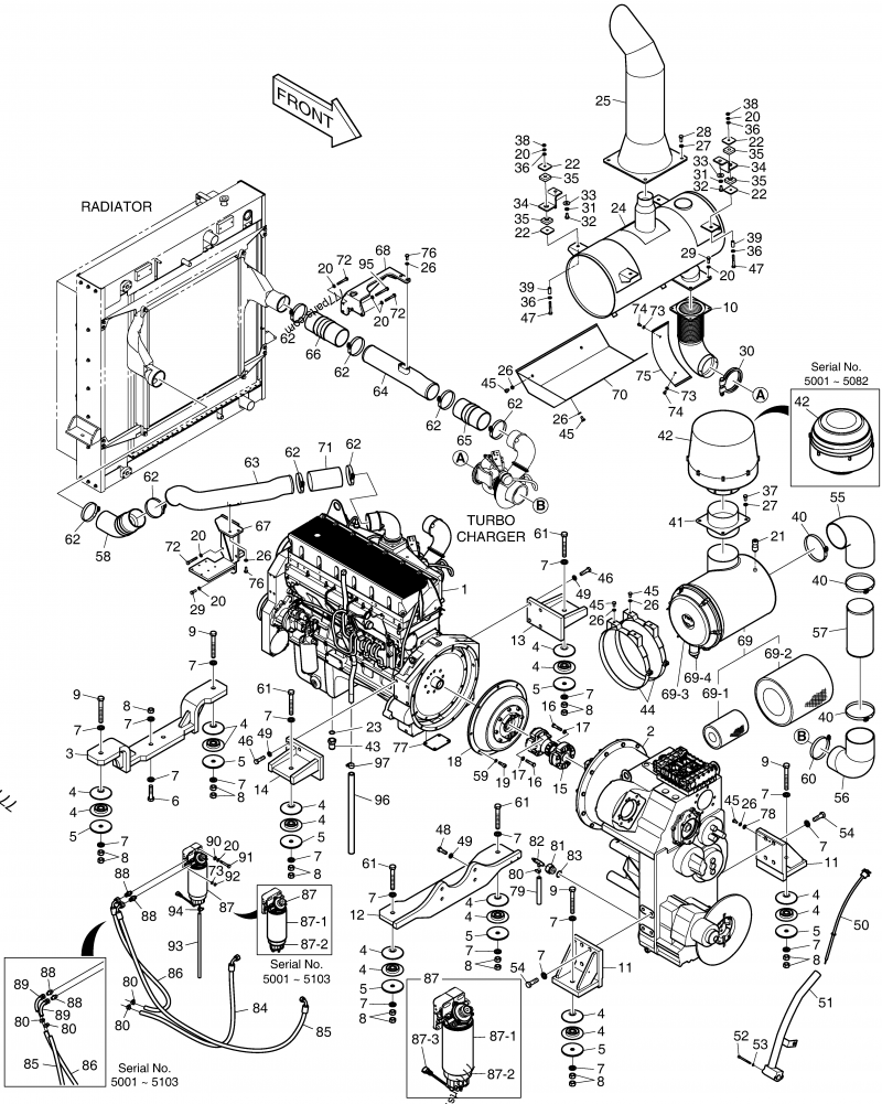 DS0002267 BOLT, HEX - Doosan spare part | 777parts.com
