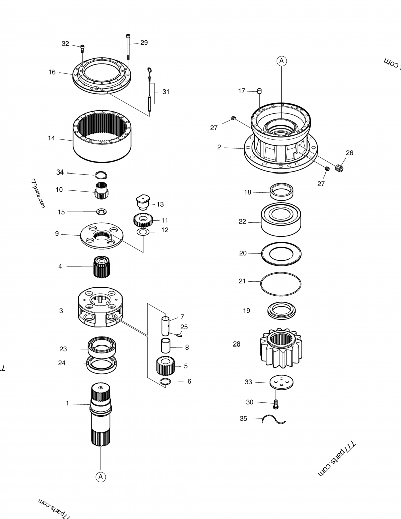 U122 部品 180-00472 SEAL, OIL - 18000472 - Doosan spare part | 777parts.com