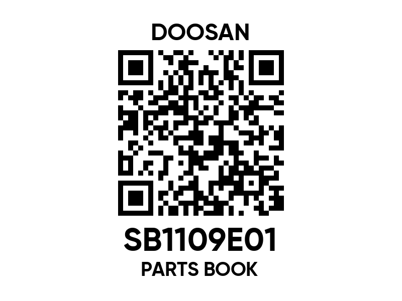 SB1109E01 PARTS BOOK Doosan spare part