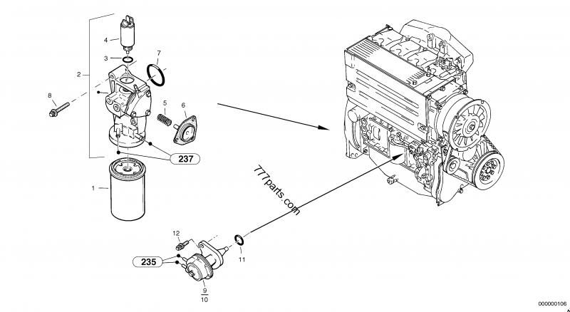 ZM 2904198 Diaphragm holder - 2904198 - Volvo spare part