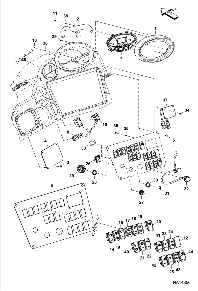7256428 DISPLAY, CONTROLLER - Bobcat spare part | 777parts.com