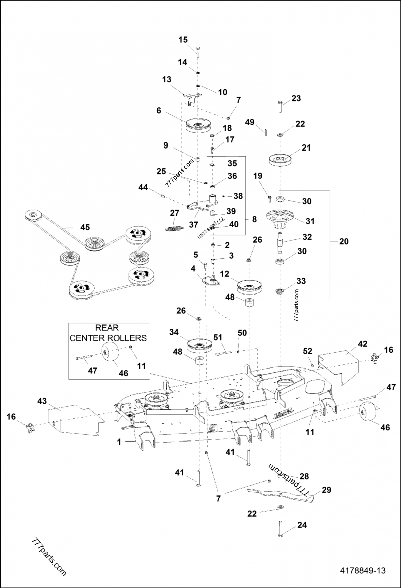 依頼02 2183070-02 SHAFT SPINDLE - 218307002 - Bobcat spare part