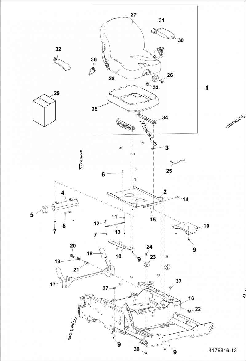 33138-09 PIN CLEVIS - 3313809 - Bobcat spare part | 777parts.com