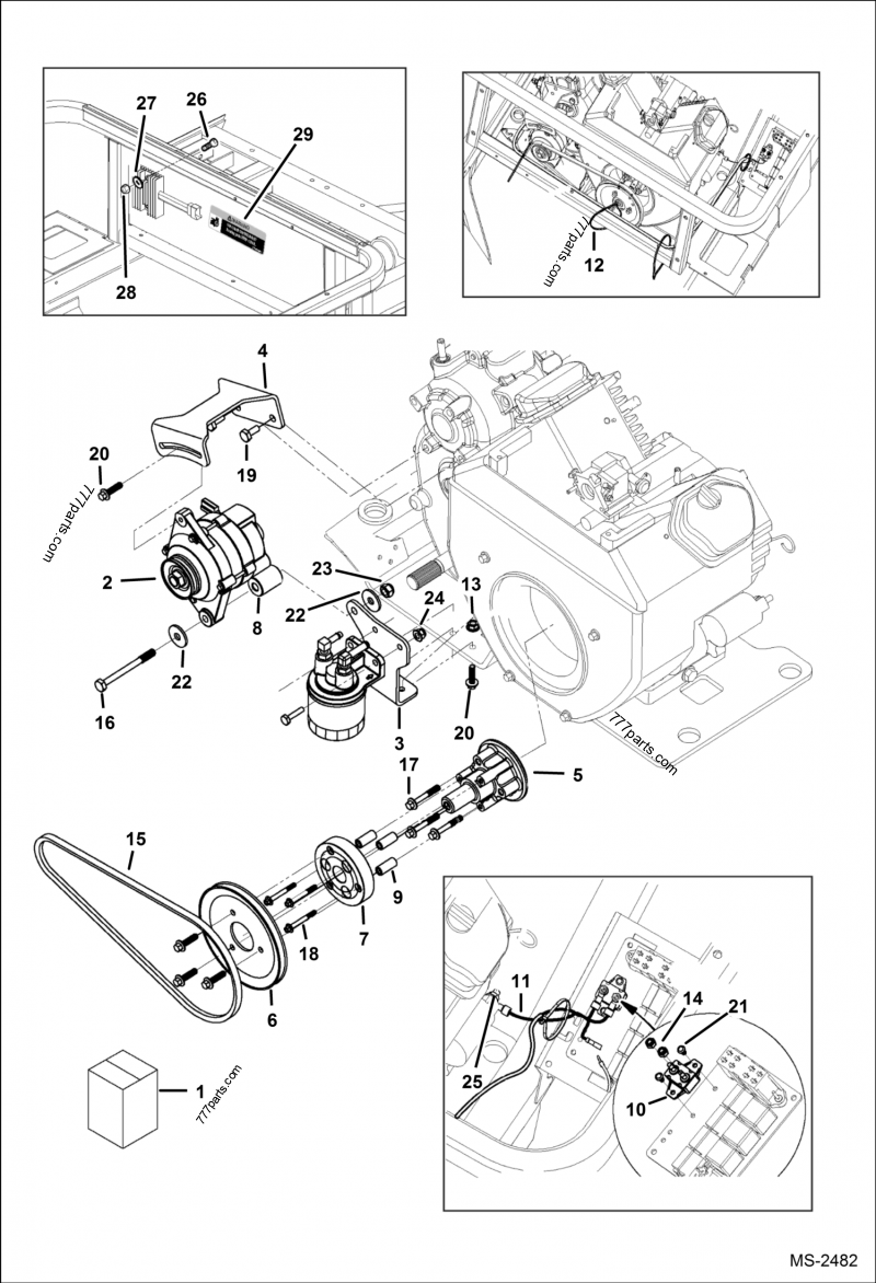 102483401CC KIT 50 AMP ALT - Bobcat spare part | 777parts.com